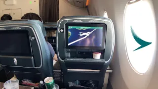 CATHAY PACIFIC A350 PREMIUM Economy Class: CX652 Singapore to Hong Kong