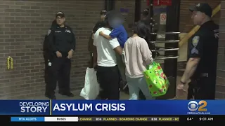 NYC scrambling to shelter thousands of asylum seekers arriving by bus