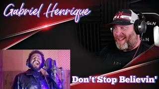 Don't Stop Believin' - Gabriel Henrique (Cover) | REACTION