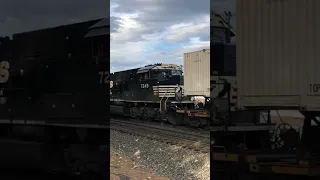 Hardest Working Locomotives You Will Ever See!  Norfolk Southern Railroad DPUs, JawTooth #shorts