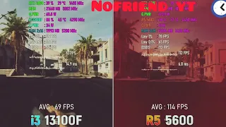 i3 13100F vs Ryzen 5 5600 - Test game call of duty