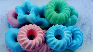 💚💙💖 Green, pink, blue donuts, hearts, flowers crush |Oddly satisfying |Babys Twins Asmr