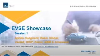 GSA Fleet Desktop Workshop: EVSE Showcase, Session 1