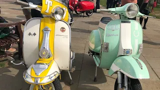Some of the scooters in Whitby today