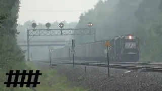 Carneys Crossing Rd, Lilly, PA with Norfolk Southern Trains and PRR Signal Bridge PT 252