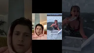 Tom Holland Reacts to crazy Russian Tiktok #shorts