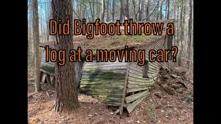 Did Bigfoot throw a log at a car in North Carolina?