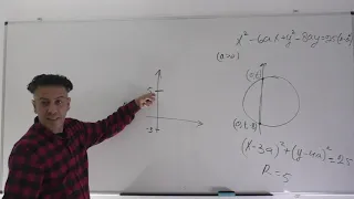 גיאומטריה אנליטית 5 יחידות-שאלת מעגל עם פרמטרים,קו ישר וסידור המשוואה של המעגל