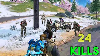 24 Kills Solo vs Squads | Call of Duty Mobile Battle Royale | COD MOBILE BATTLE ROYALE |