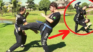 COMO DEFENDER UM CHUTE E DERRUBAR - KRAV MAGA CAVEIRA