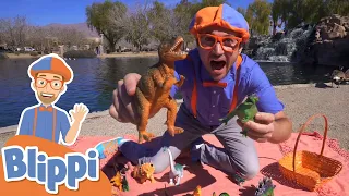 Blippi Visits A Dinosaur Exhibit! | Learn About Dinosaurs For Kids | Educational Videos for Toddlers