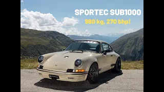 SPORTEC SUB1000 - 990 kg, 270 bhp - Porsche Restomod from Switzerland