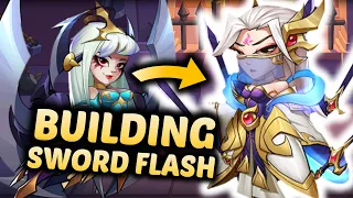 Bye, Eloise. Hello, Sword Flash. Transforming an IDLE HEROES account.