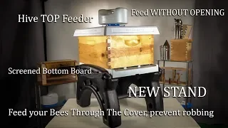 Ultimate Bee Hive Top Feeder, Stand, Robbing Screen, Bottom Board Pest Management