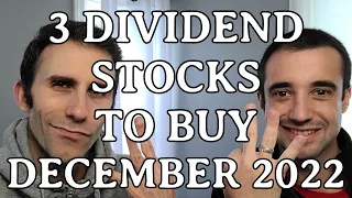 THREE Undervalued Dividend Stocks to BUY NOW | Stocks to Buy in December 2022 | Dividend Investing