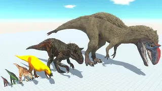 Carnotaurus of Evolution VS All Dinosaurs ARBS