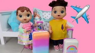 Baby Alive Abby Packing for Vacation doll packing Suitcase and travel bag