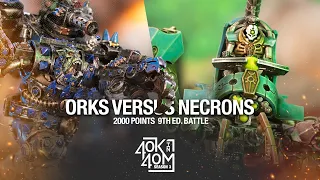 Orks VS Necrons Warhammer 40k Battle Report 2000 Points - The return of Watson!