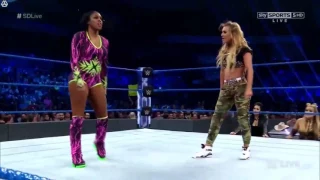 (WWE) Naomi (With) Charlotte & Becky Vs Carmella (With) James,Nattie & Tamina Full Match (720pHD) :-