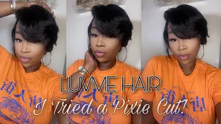 5x5 Pixie Cut Closure Wig Install | LUVME HAIR