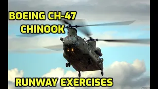 Army Boeing CH-47 Chinook Runway Exercises