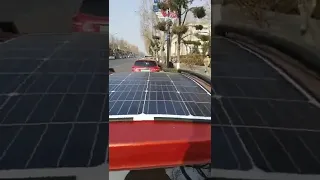 solar panel on car roof | Flexible solar panel on the car roof