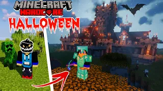 I Survived in a HALLOWEEN World in Hardcore Minecraft (Hindi)