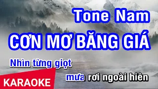 Karaoke Cơn Mơ Băng Giá Tone Nam | Nhan KTV