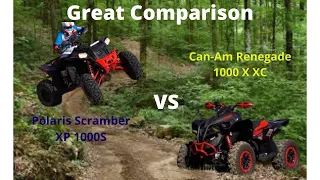 2021 Polaris Scrambler XP 1000S vs Can-Am Renegade 1000 X XC