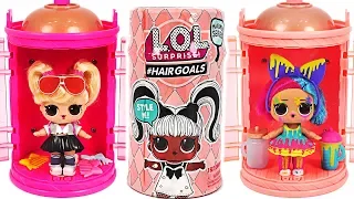 LOL Hair Goals Surprise Blind Bags! Giant Hair Spray and Makeover Series Dolls #PinkyPopTOY