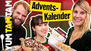 Wir machen einen ADVENTSKALENDER // Karamell-Fudge, Schoko-Mandeln & X-mas Rocky Road // #yumtamtam