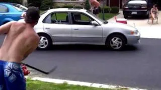 Sick Saucer King through a Car