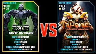 REAL STEEL WRB FINAL ZEUS (CHAMPION)(216) VS Tri Gore (306) New Robots UPDATE (Живая сталь)