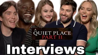 A QUIET PLACE PART II CAST INTERVIEWS! JOHN KRASINSKI, EMILY BLUNT, CILLIAN MURPHY, DJIMON HOUNSOU