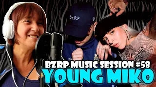 MI MADRE REACCIONA a la BZRP MUSIC SESSIONS #58 I YOUNG MIKO