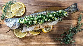 How to Grill a Whole Fish | Grill Branzino Recipe | Cooking with Payshintz