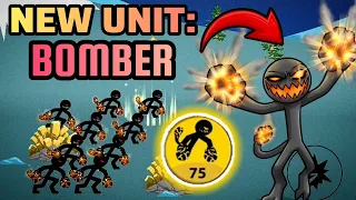 Stick War Legacy Mod Update, New Unit: Bomber! Epic Powerful Explosive Chaos Unit Bomber Gameplay!
