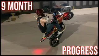 Honda Grom 1 Year Wheelie Progression Video