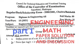 2081 math paper solution part 1.#engineering videos#youtube  #foryou ‎@CIVILENGINEER8 