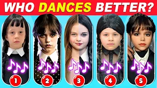 Who Dances Better? Wednesday Dance Edition 🖤💃 Salish Matter, Diana, Like Nastya, Diana, Jenna Ortega