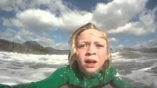 GoPro camera of Dylan  8 years old surfing Waianae