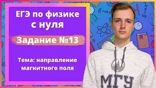 Задание 13 ЕГЭ по физике. Направление магнитного поля