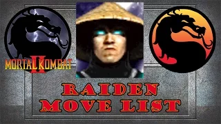 Mortal Kombat 2 - Raiden Move List