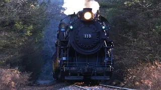 CNJ 113 Bouncing & Steaming on Old Anthracite Rails