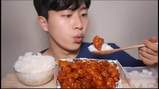 ASMR Korean Sweet Chicken Rice Eating Sounds Mukbang Eating Show