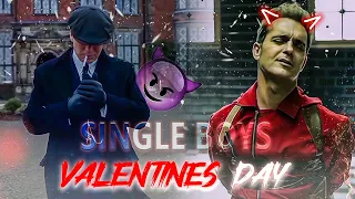 Valentine's Day - Single boys status | Sigma Male No Valentines day edit | No valentine for singles