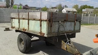 Купить прицеп тракторный одноосный 3 т самосвальный, б/у minitrak.com.ua