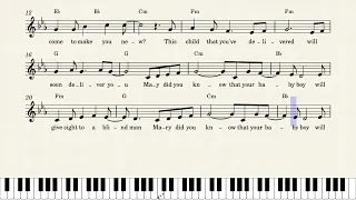 Easy Piano Hymn Tutorial: How to Play Mary Did You Know, Notes + Lyrics