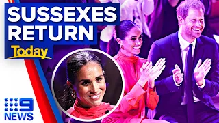 ‘It is very nice to be back’: Meghan Markle delivers speech at conference in UK | 9 News Australia