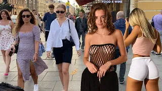 Beautiful and attractive Russian girls , Walking in Moscow | Россия , Санкт-Петербург 🇷🇺